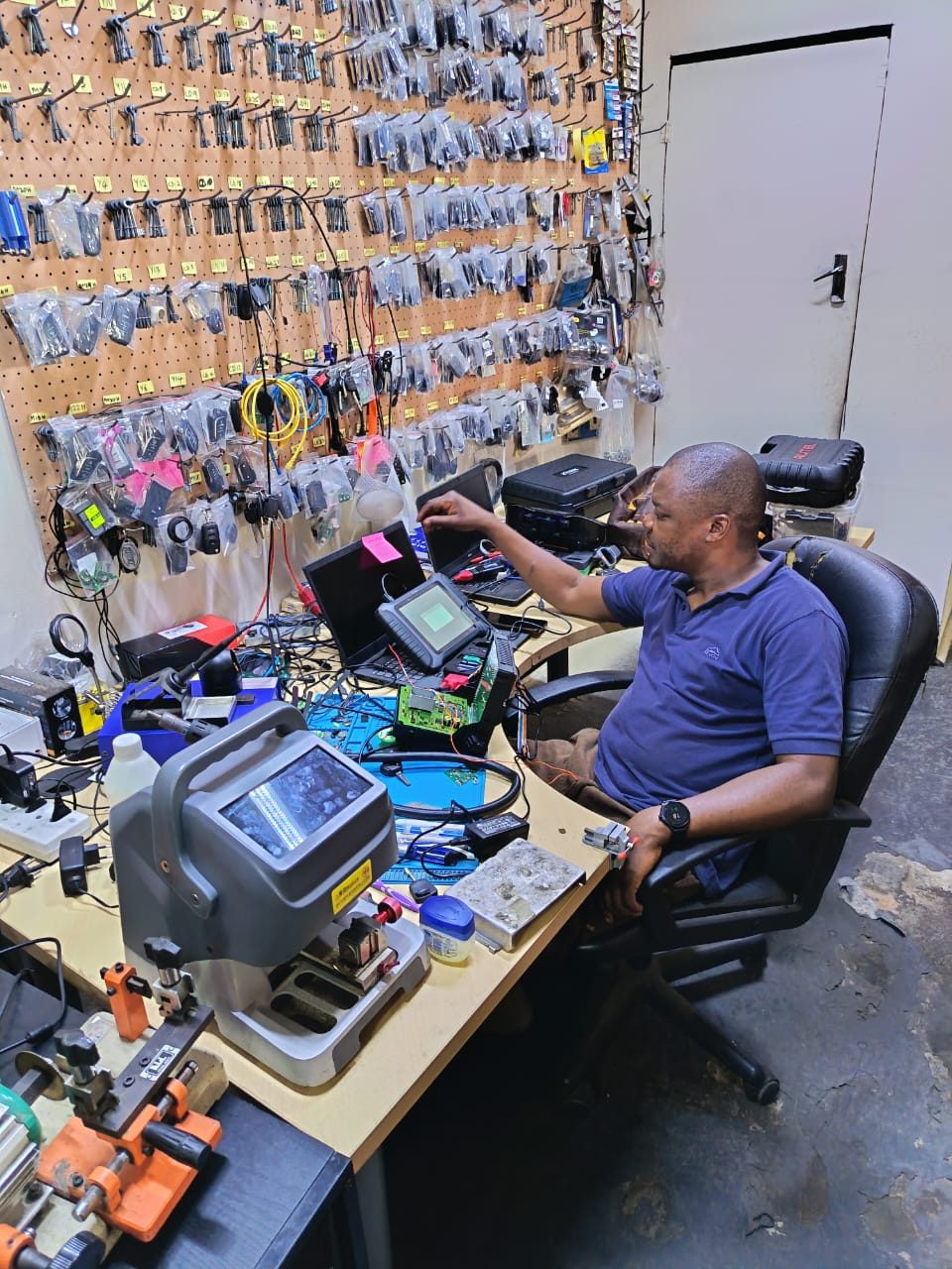 Mike at his Silverton workshop